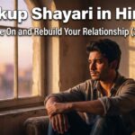 Breakup shayari in Hindi with move on and relationship healing tips, emotional Indian man at sunset