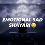 Emotional Sad Shayari in Hindi lonely person night moonlight featured image