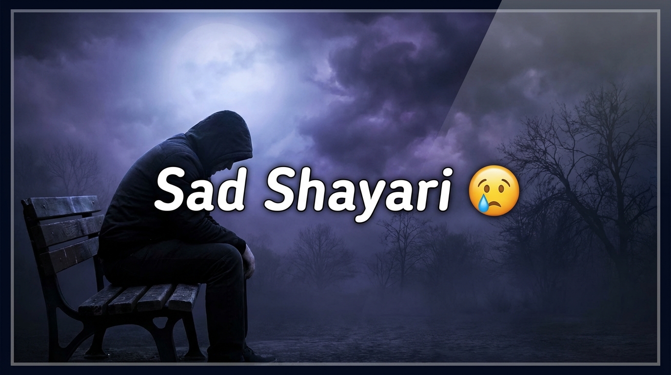 Sad Shayari in Hindi lonely person emotional broken heart featured image
